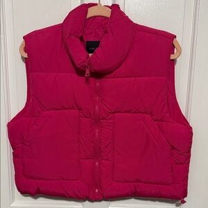 Love Tree Women's Fuchsia Puffer Vest